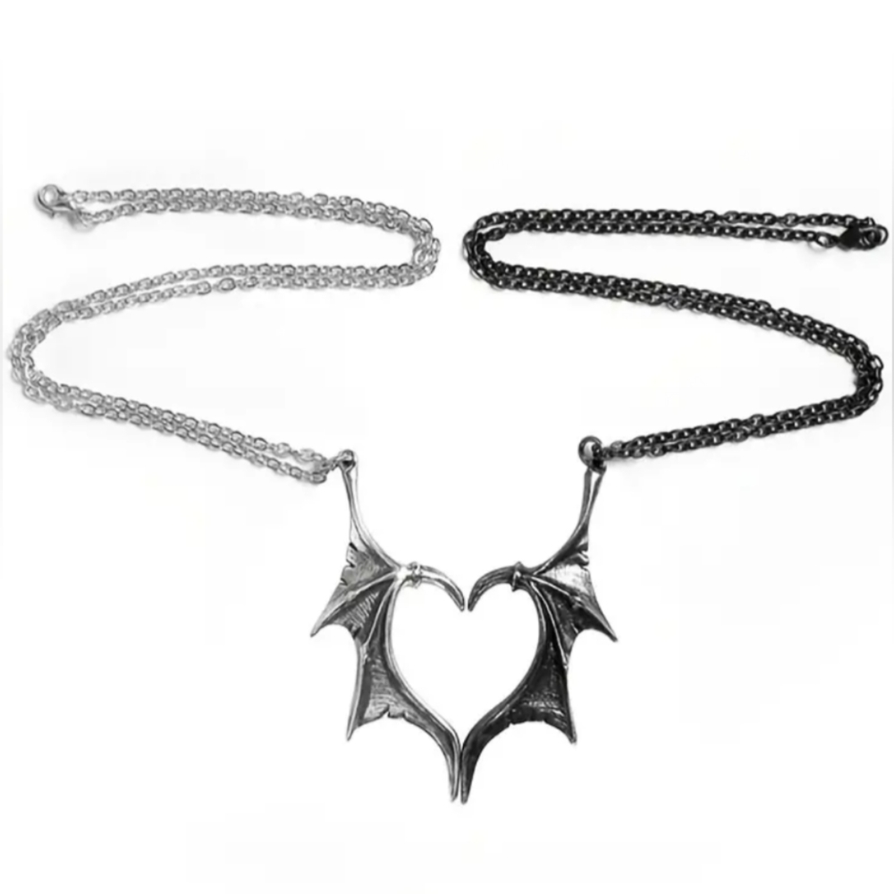 Friendship/Couple's Dragon Wing Heart-shaped Necklaces